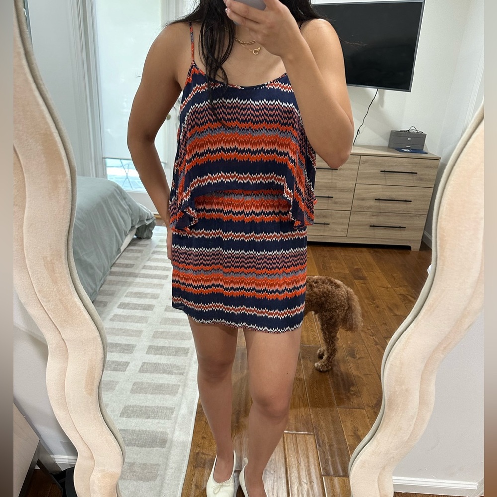 Parker mini dress with open back detail